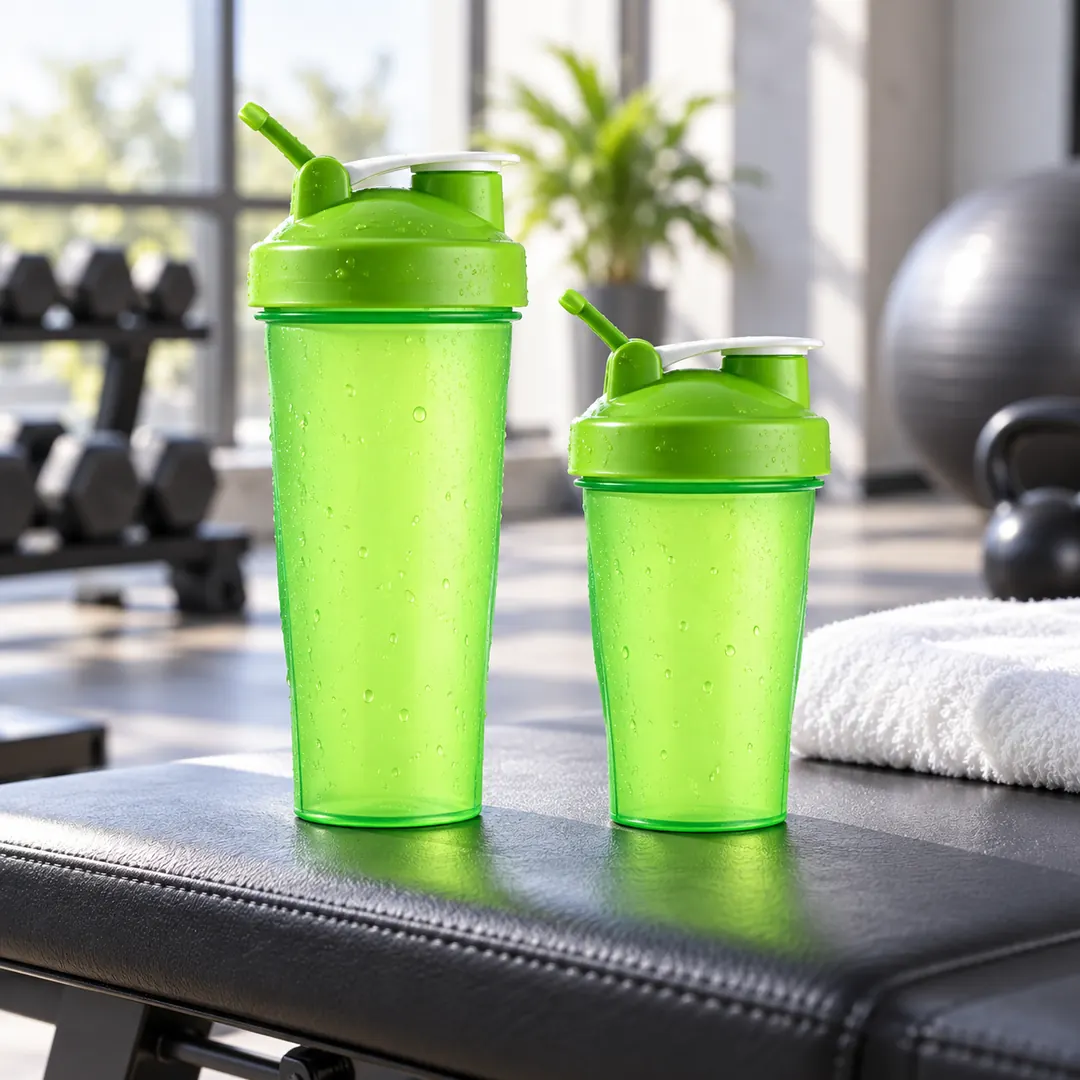 Protein Shaker Bottles in use