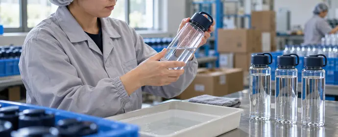 Water bottle quality control