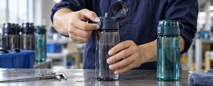 Water bottle sample review process