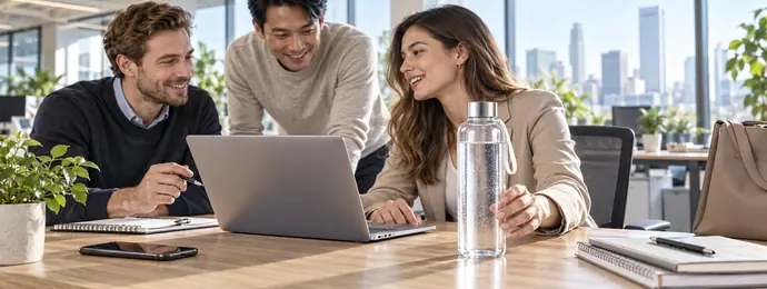 Office and everyday water bottle applications
