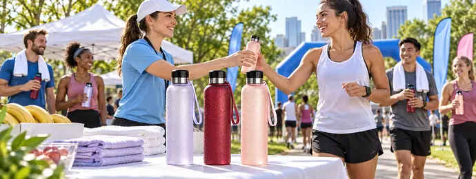 Promotional event water bottle applications