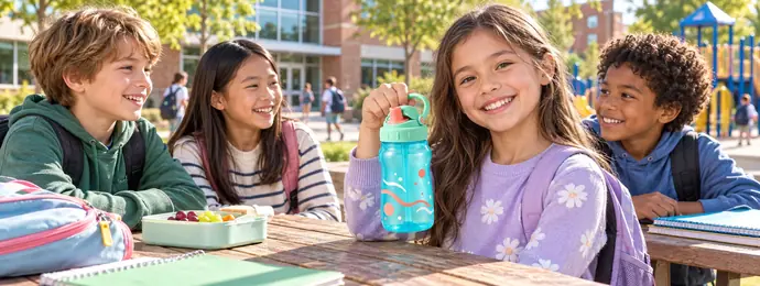 School and kids water bottle applications